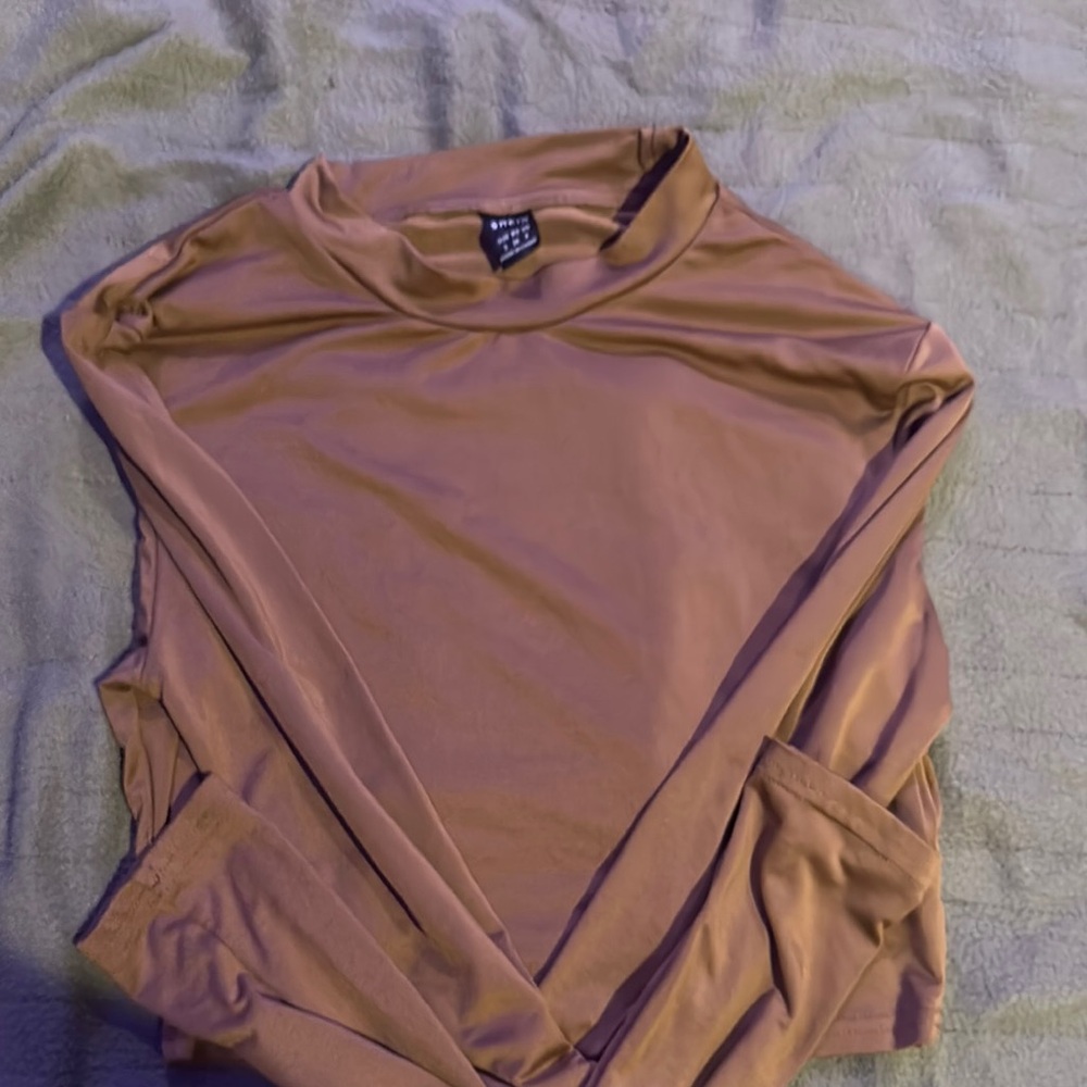 Women's Tan Long Sleeve Top